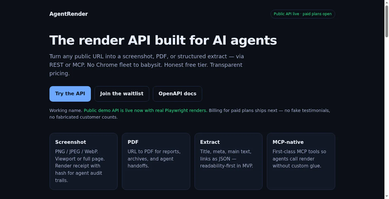 AgentRender screenshot 2