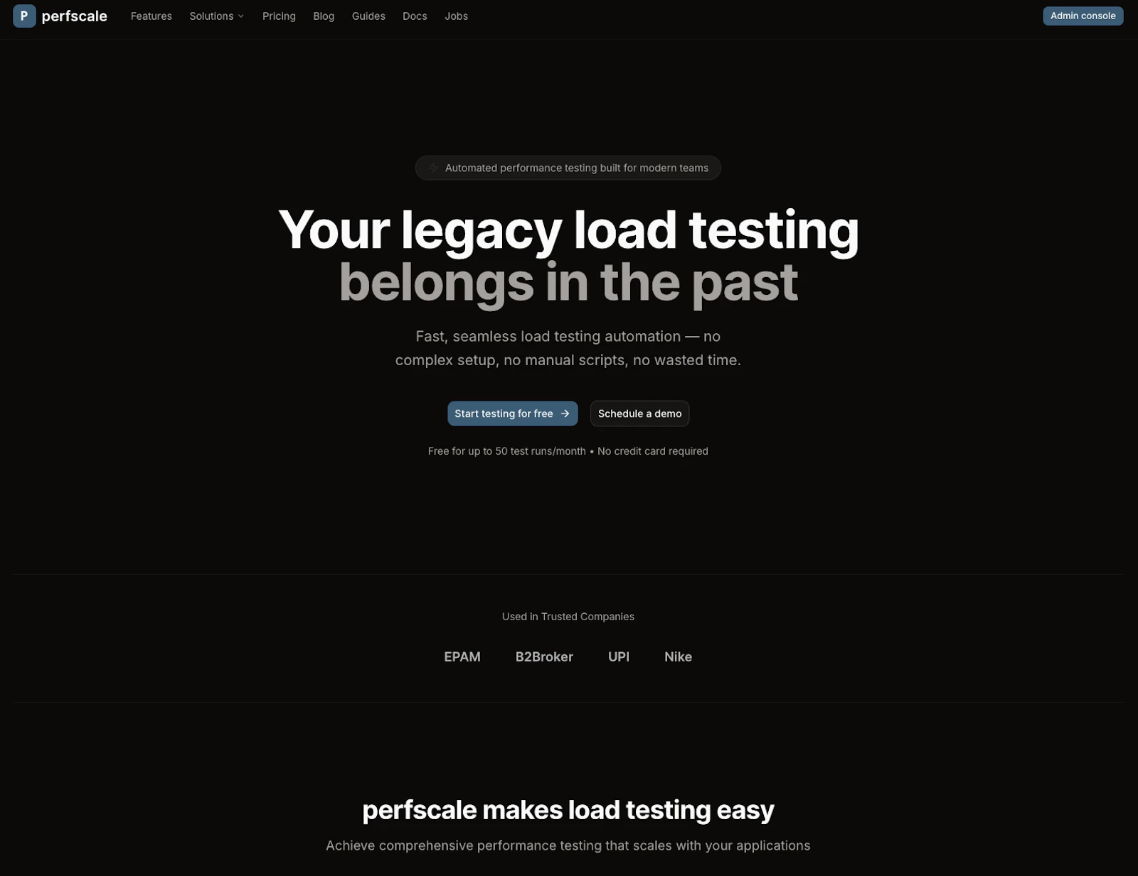 Perfscale screenshot 1
