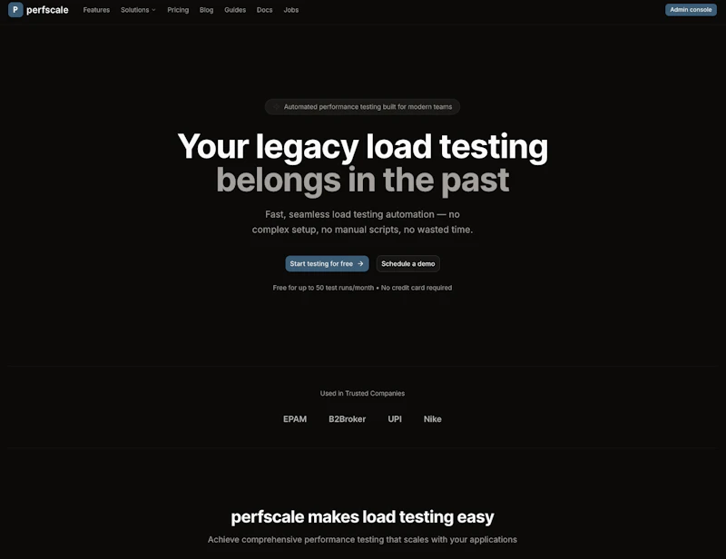 Perfscale screenshot 1