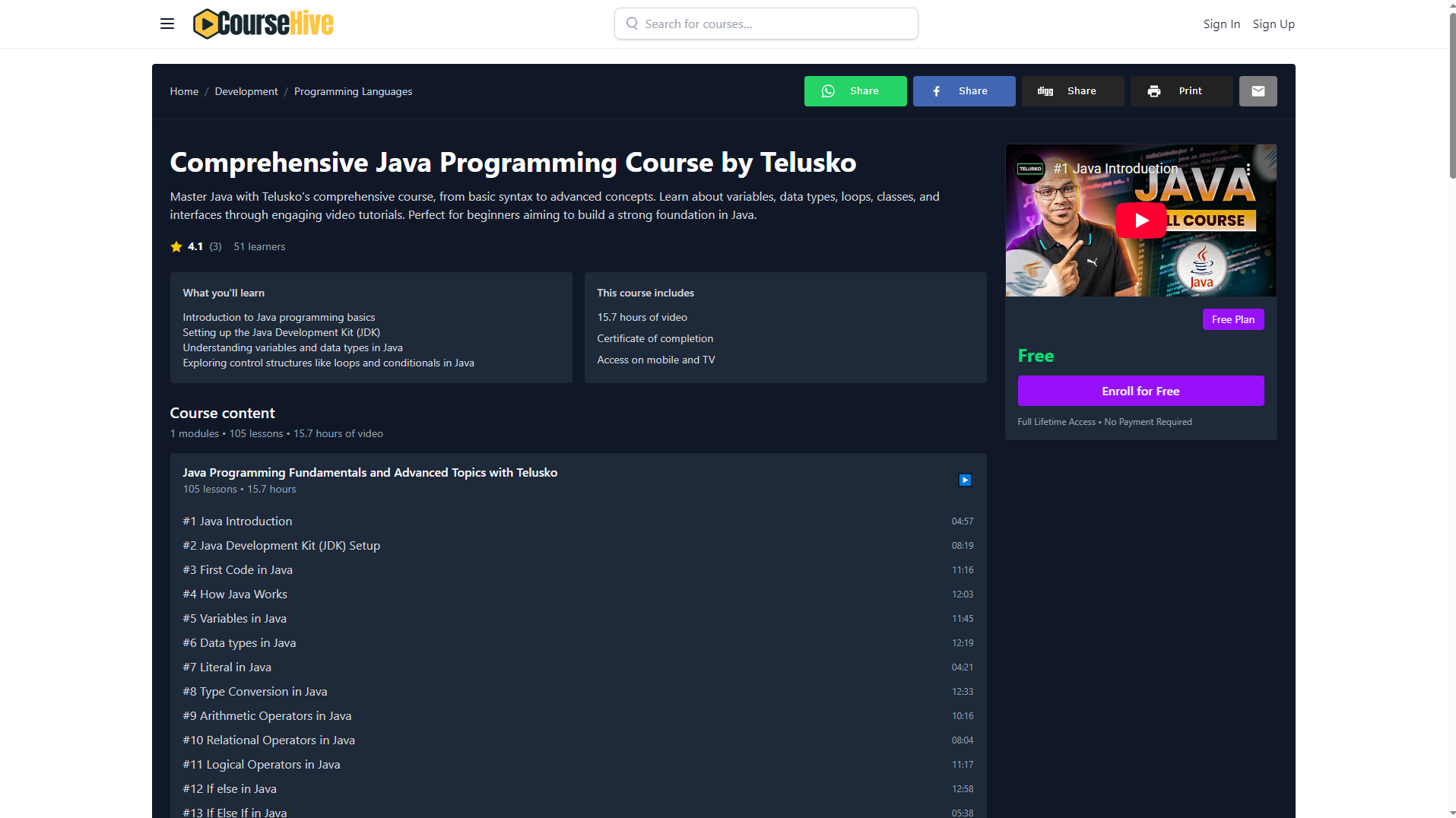 Mídia 2 de CourseHive.io - A Udemy para cursos gratuitos no YouTube - criados pela comunidade