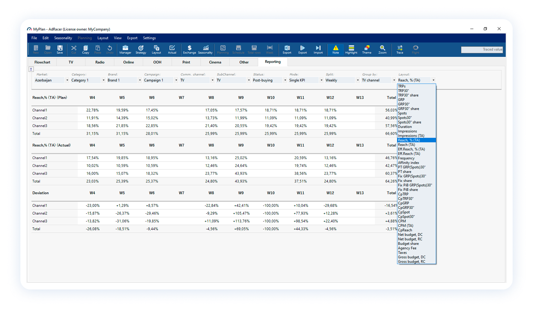 Marketing & media planning software tool gallery image