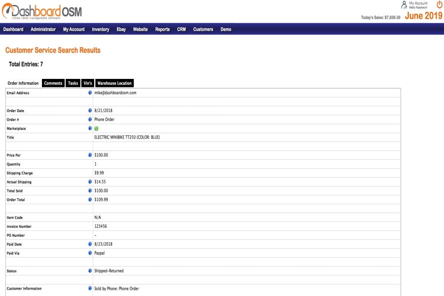 Dashboard OSM gallery image