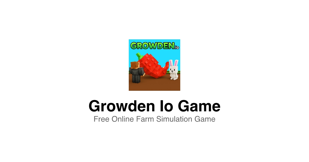 Média Growden Io Game - #1 Best Growden Io Game - Free Online Farm Simulator 1