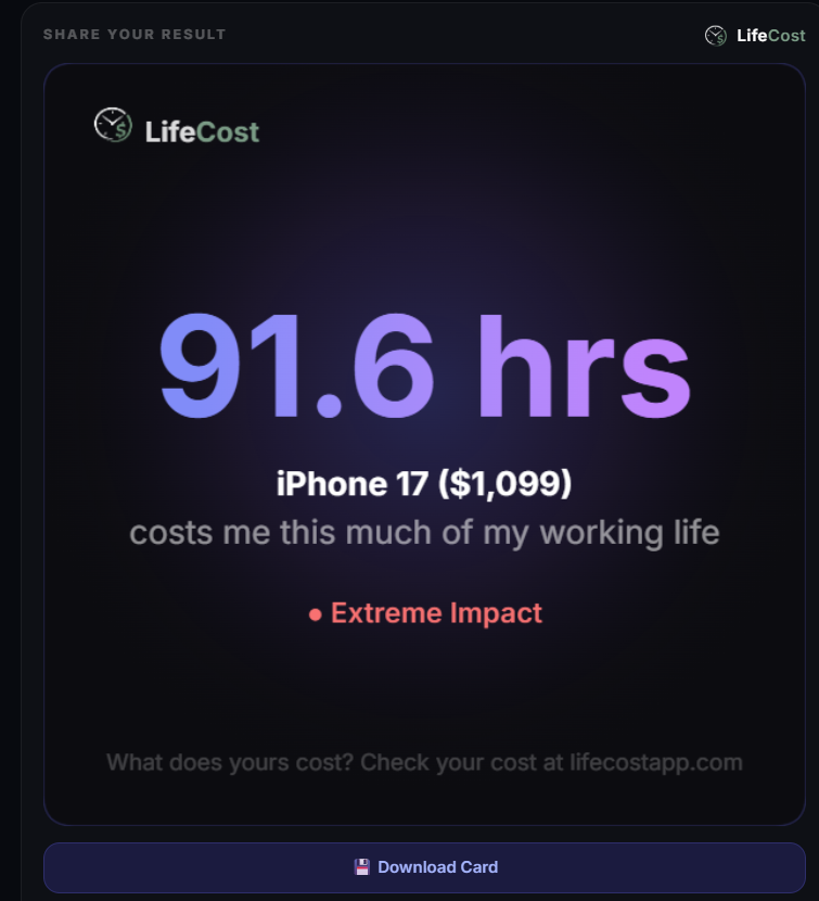 LifeCost gallery image