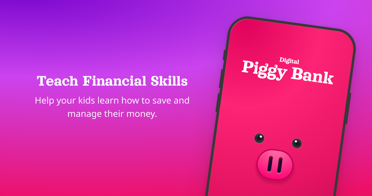 Media Digital Piggy Bank - Urus elaun kanak -kanak & ajar anak -anak nilai wang 1