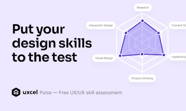 Uxcel Pulse skill assessment gallery image
