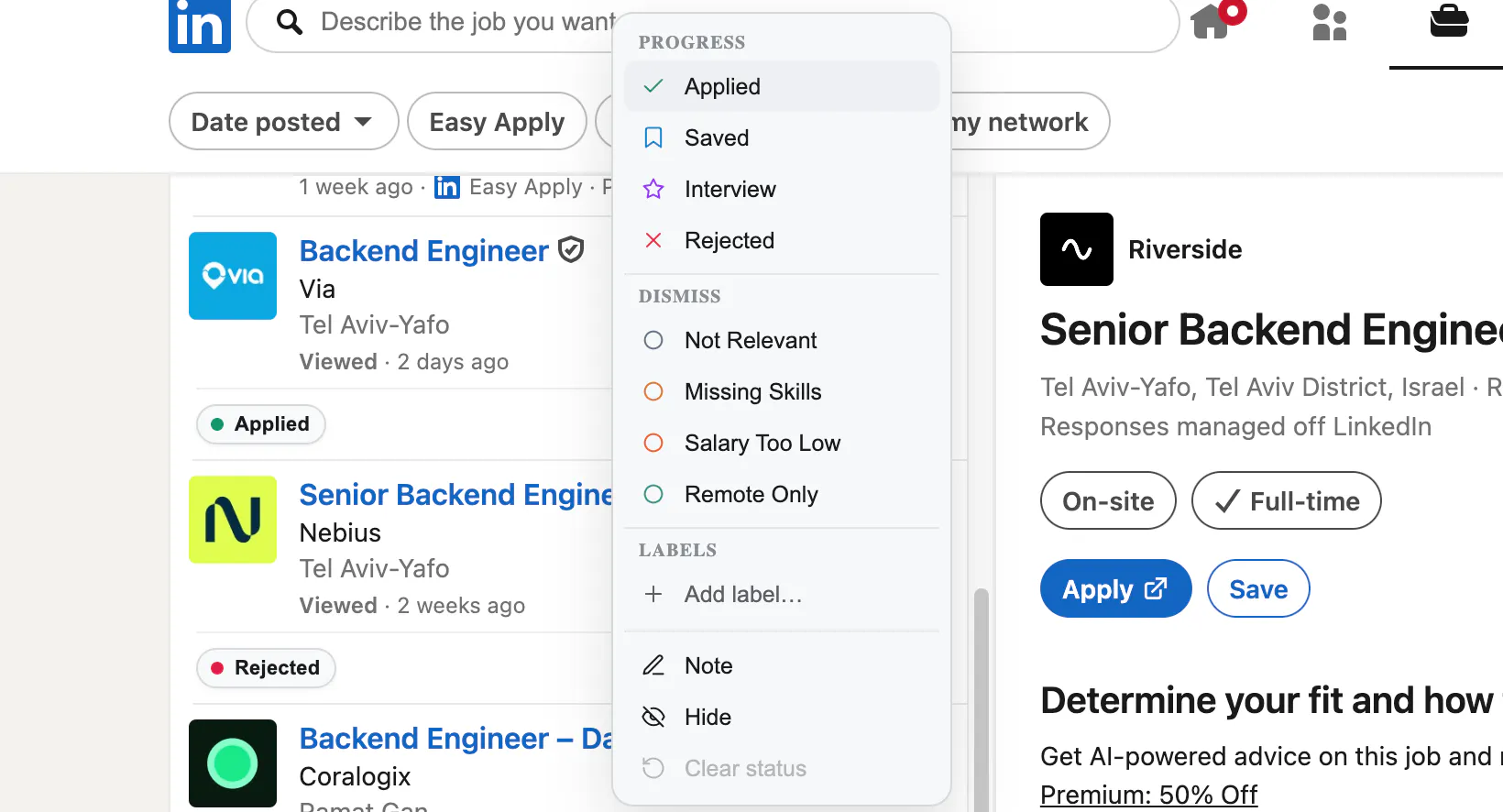 JobPinboard screenshot