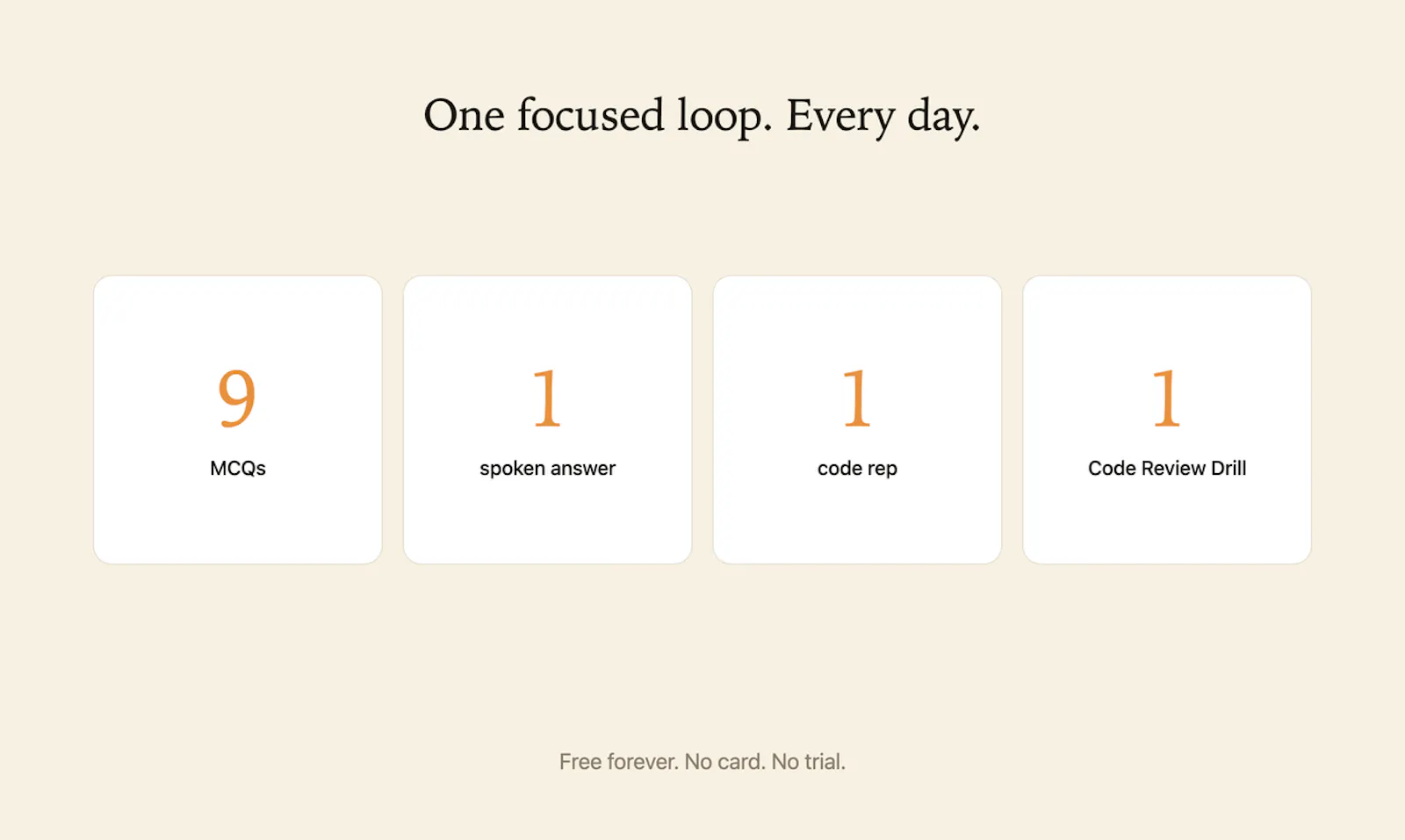 dailyknack.in — daily interview reps screenshot 3