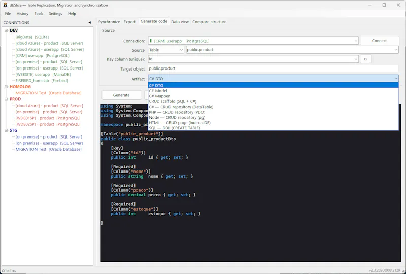 dbSlice screenshot 4