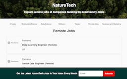 NatureTech Jobs media 1