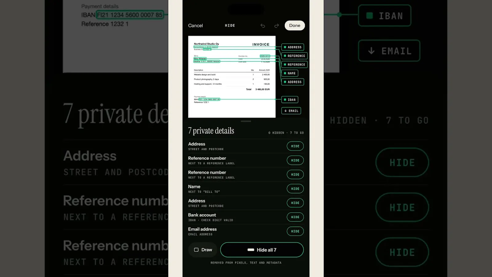 Ocro: Scan, Hide, Share  screenshot 1 (video preview)