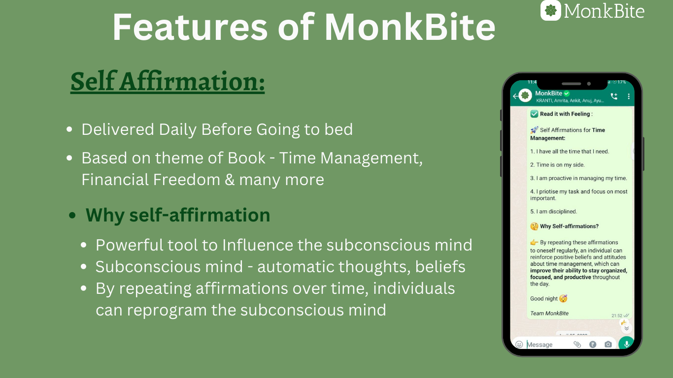 وسائط Monkbite - اقرأ ملخص دفتر المساعدة الذاتي في صندوق الوارد الخاص بك WhatsApp 4