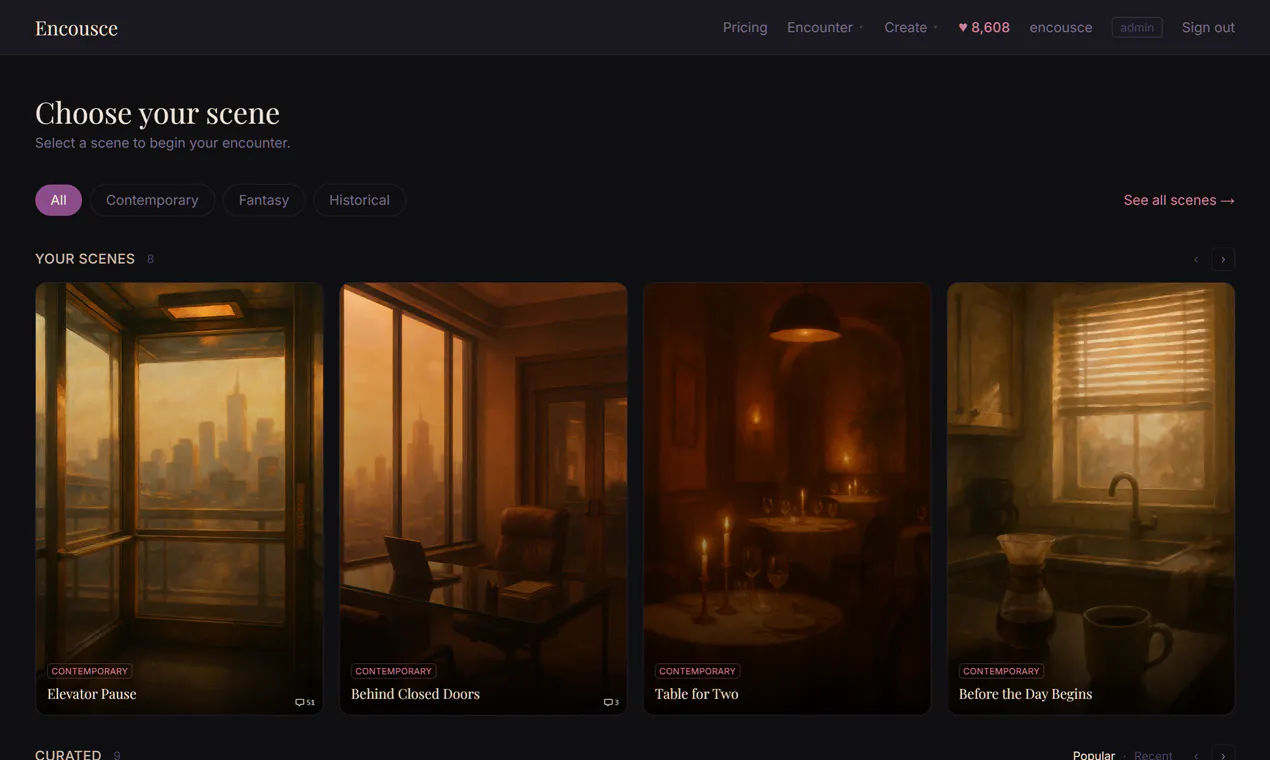 Encousce — Step into a scene. gallery image