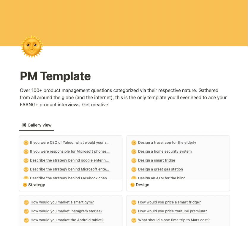 Product Sense Questions