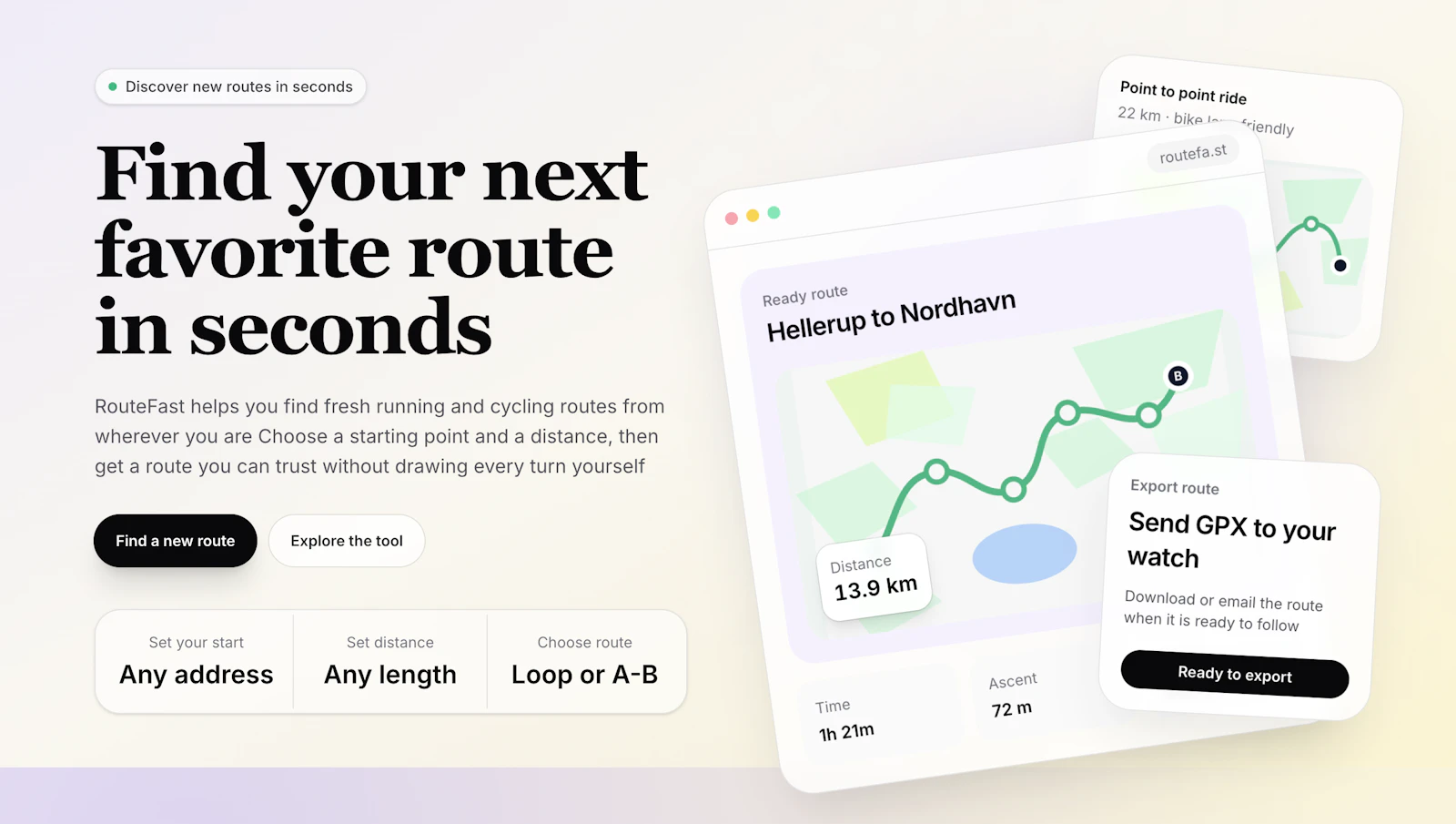 RouteFast screenshot 1
