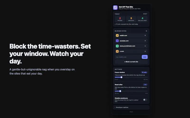 Get Off That Site screenshot 3