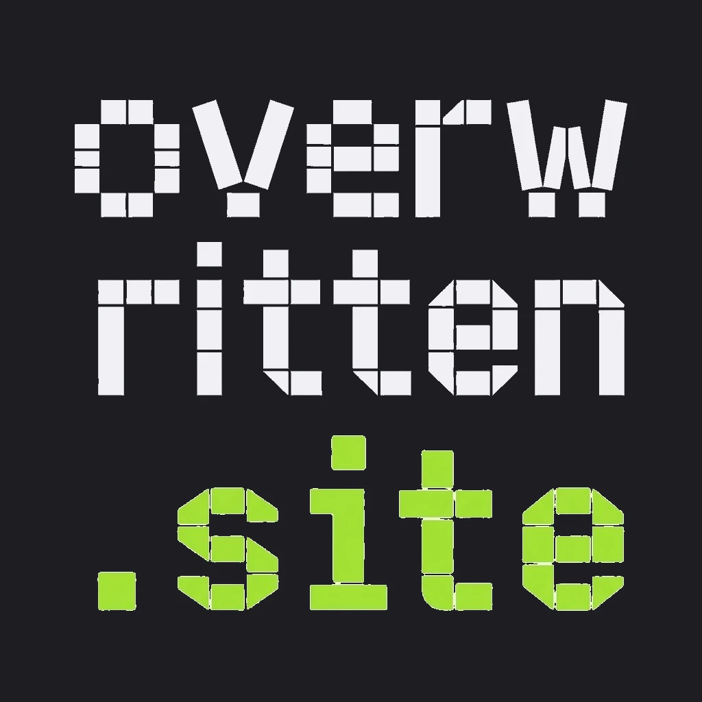 overwritten.site logo