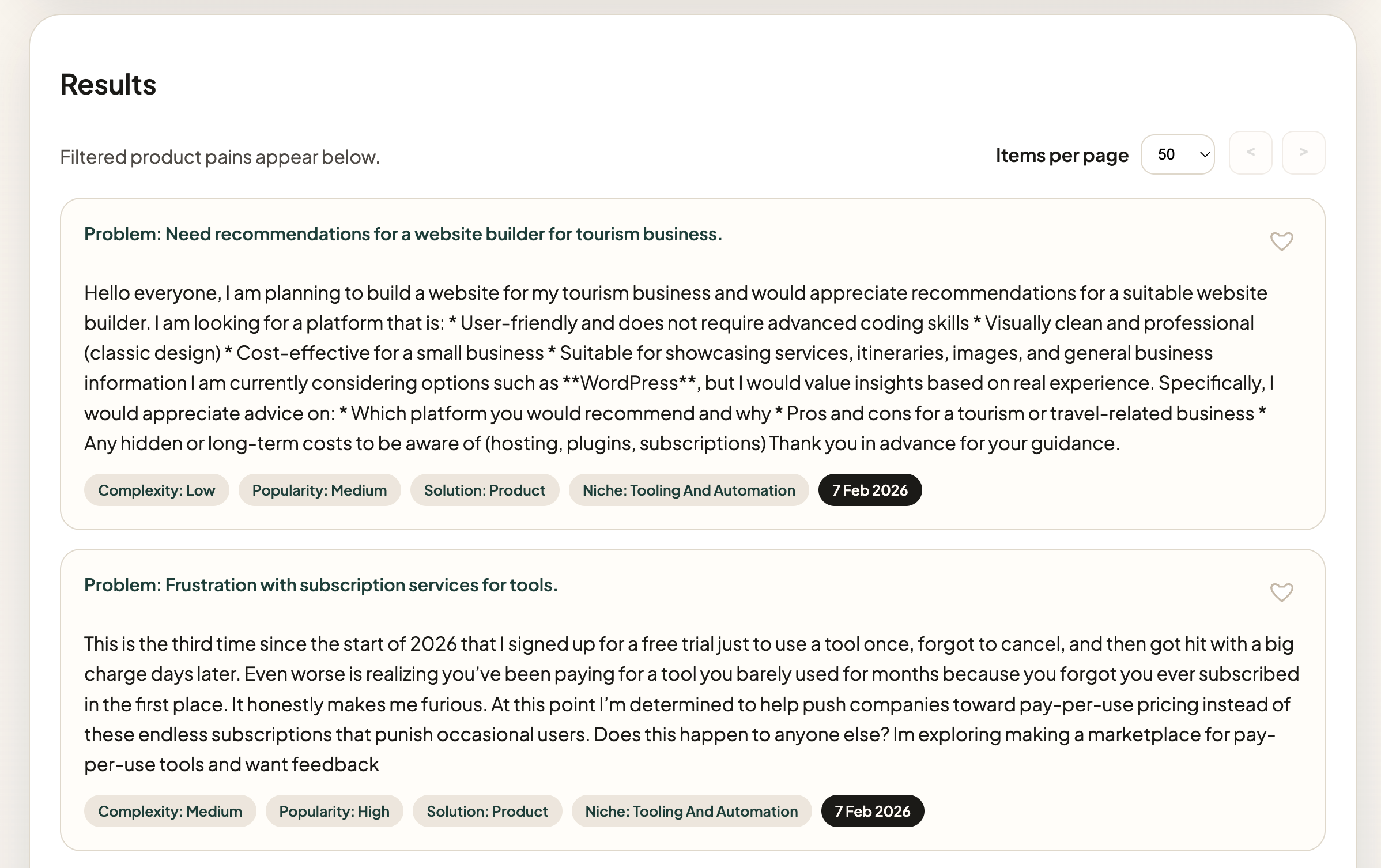 PainSight — From pains to insights - Screenshot 3 showing product features and functionality