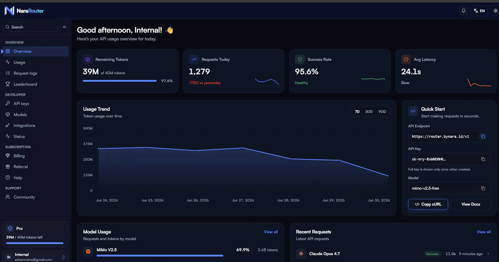 NaraRouter screenshot 2