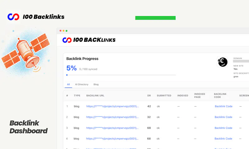 100 Backlinks screenshot 2