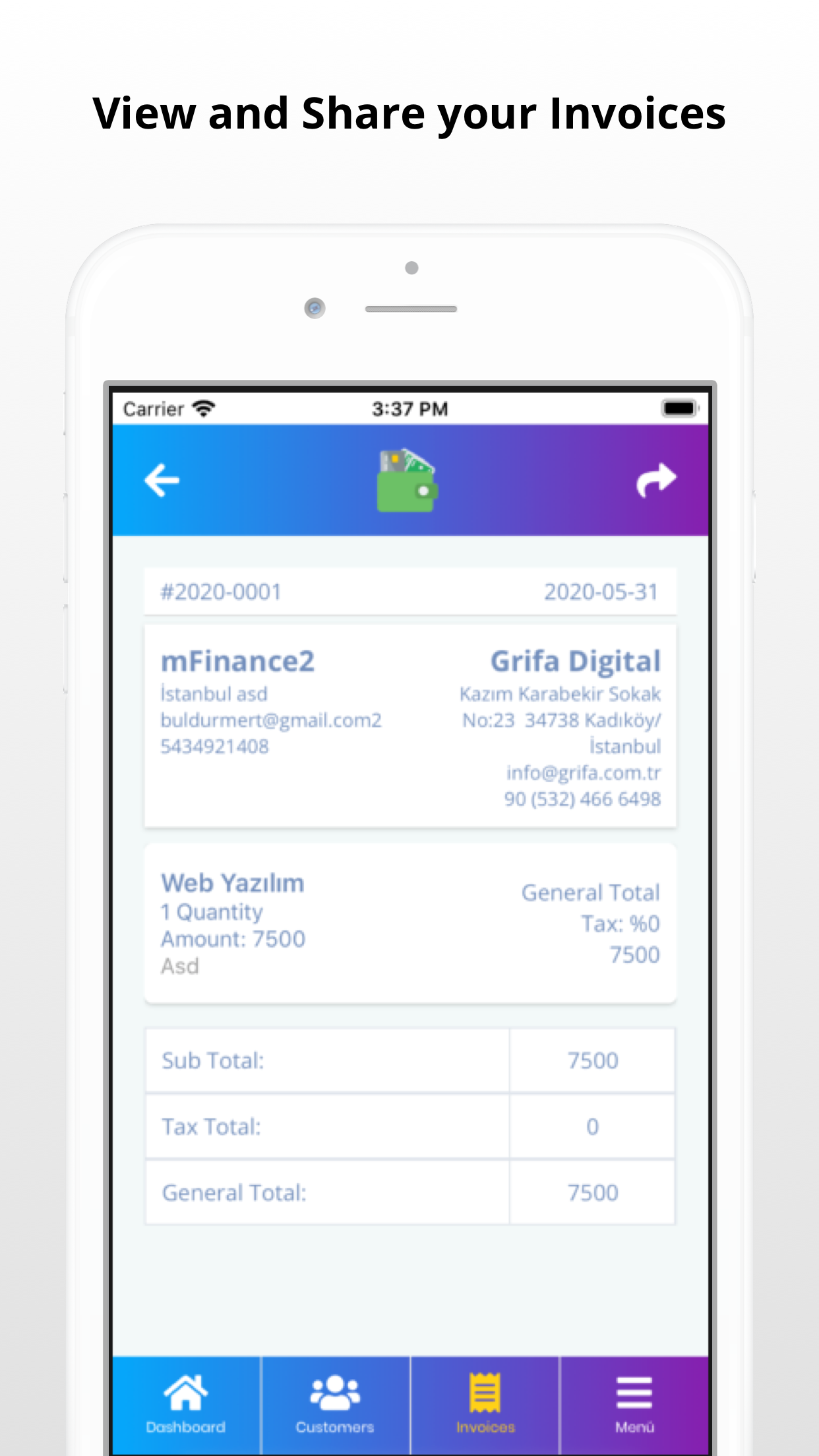 mFinance - Customer & Invoice gallery image