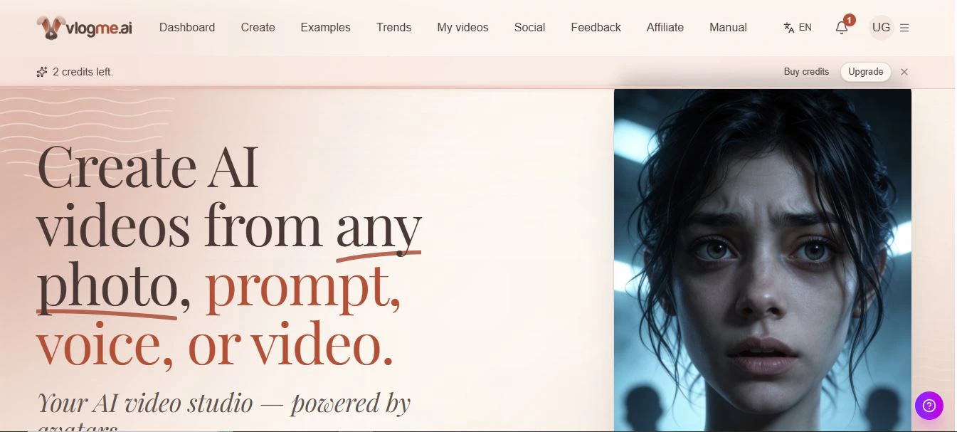 VlogMe.AI logo