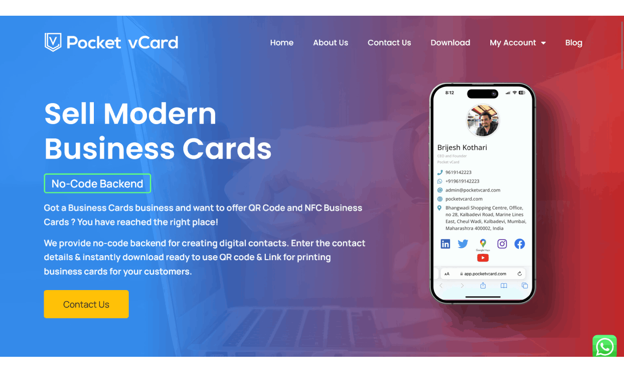 Pocket vCard media 1