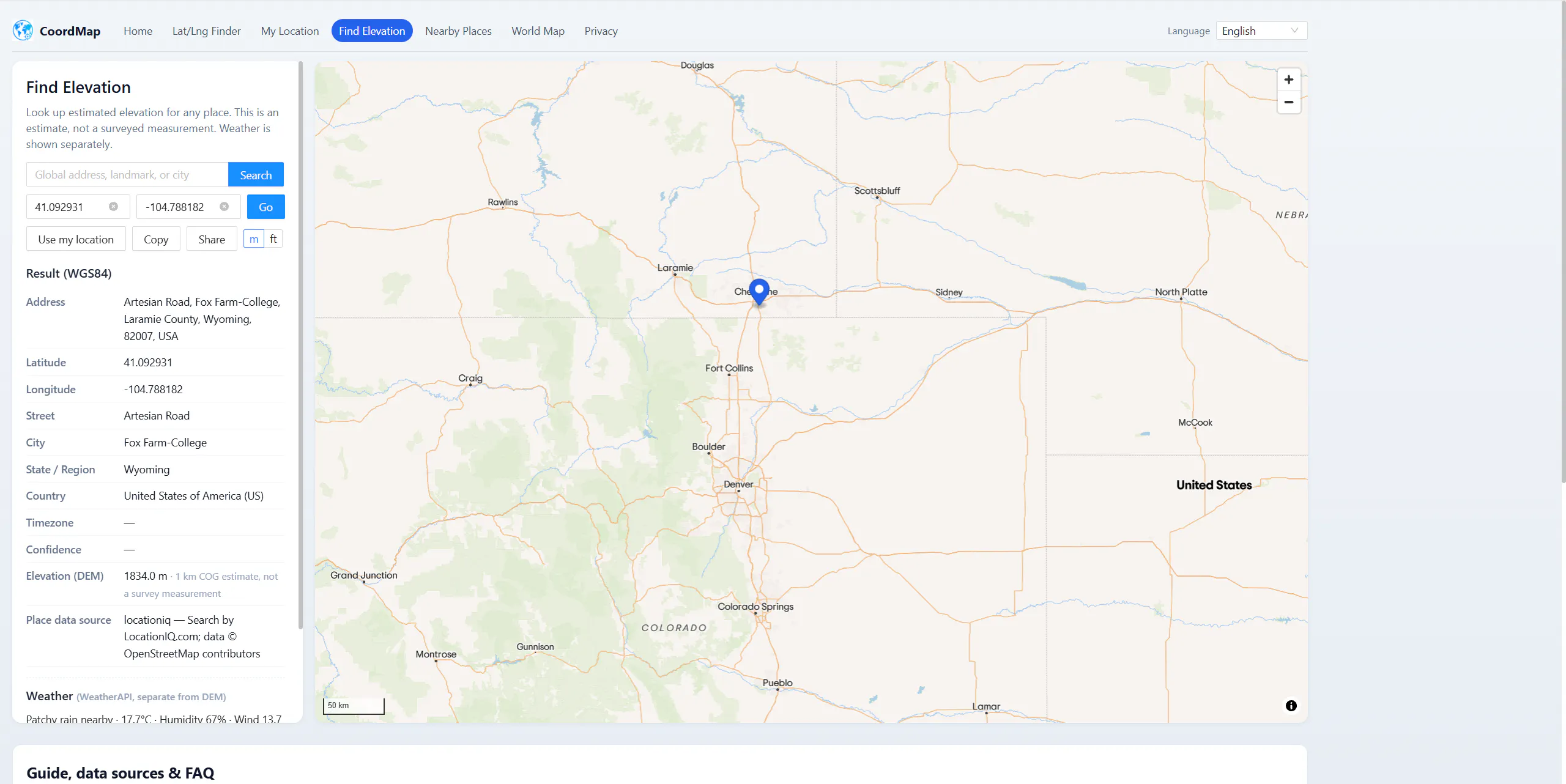 CoordMap screenshot