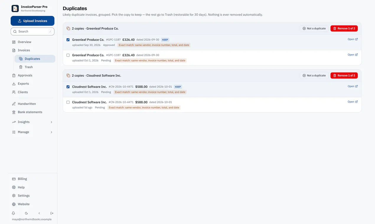 InvoiceParser Pro gallery image