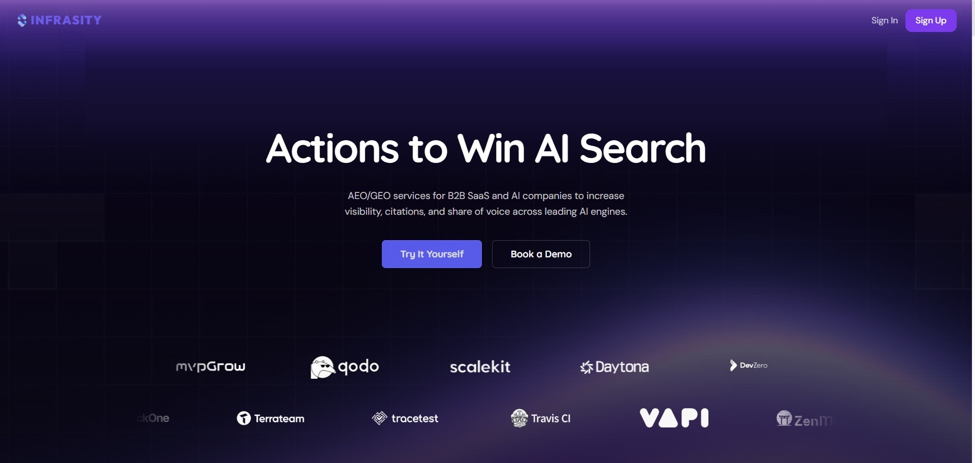 Infrasity AEO/GEO Engine gallery image