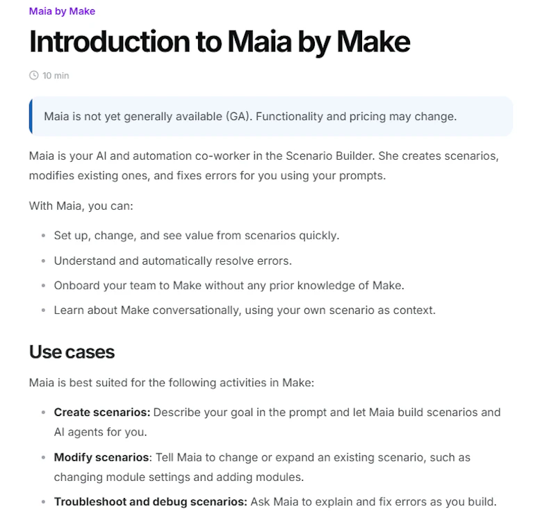 Maia by Make screenshot 3