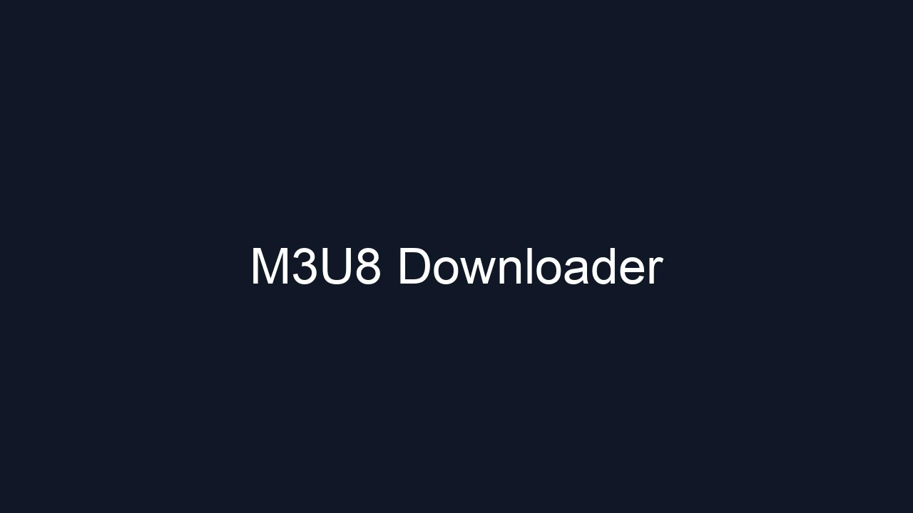 M3U8 Downloader screenshot 1