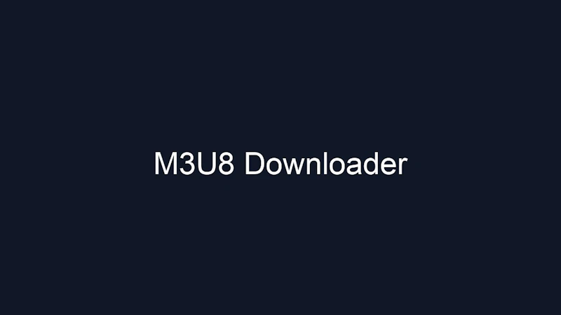 M3U8 Downloader screenshot 1