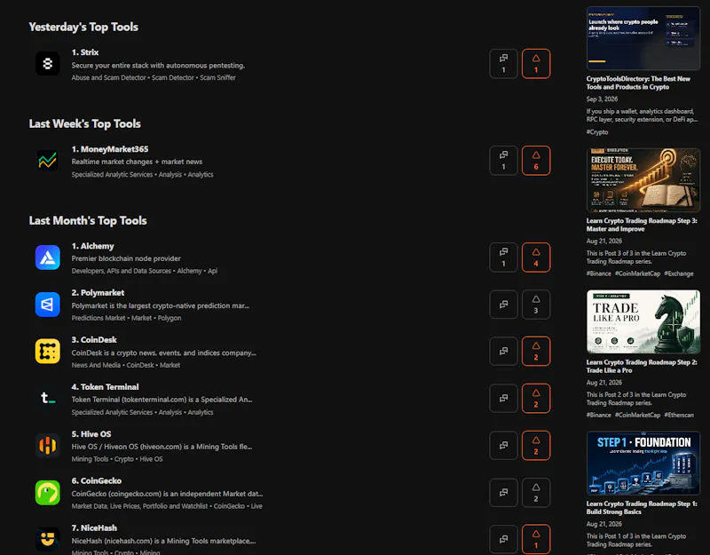 Crypto Tools Directory screenshot 1