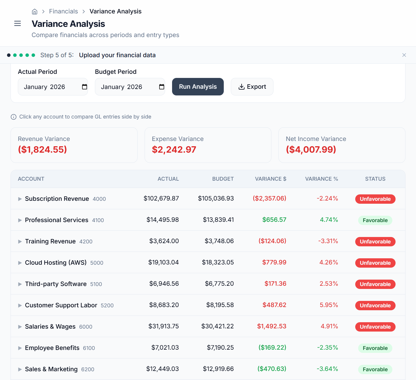 Accomptant - Screenshot 3 showing product features and functionality