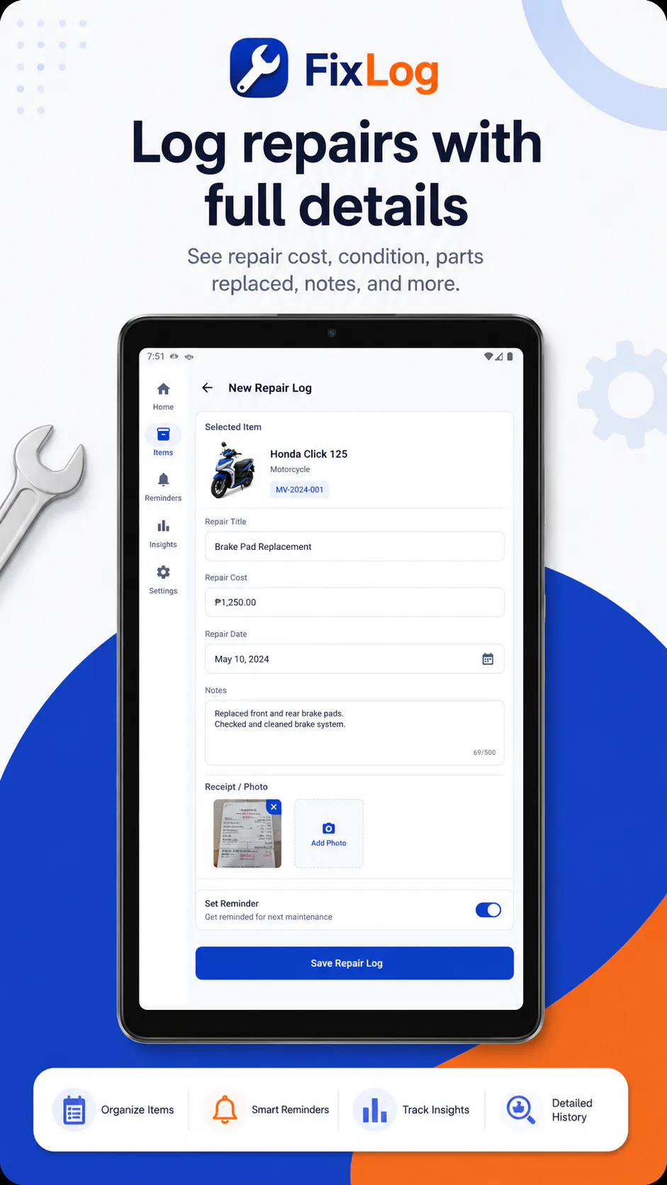 FixLog: Repair Tracker gallery image