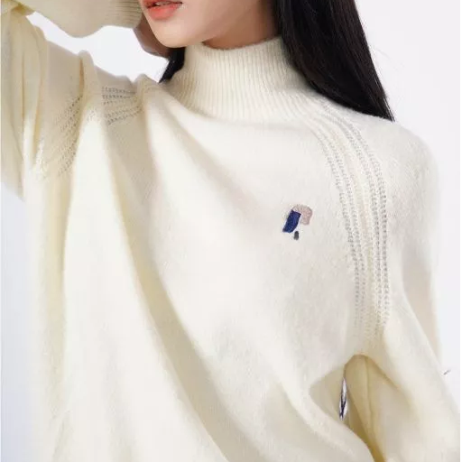 HIGH COLLECTION Long-Sleeve Knitted Top