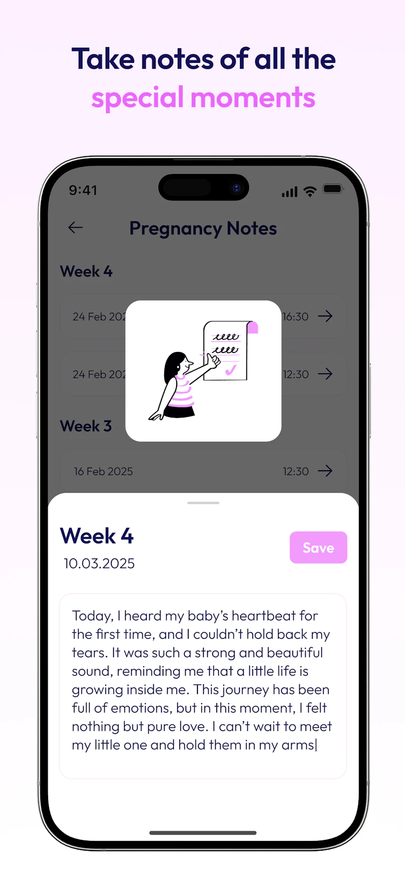 HiBaby High-Risk Pregnancy Tracker App screenshot 5