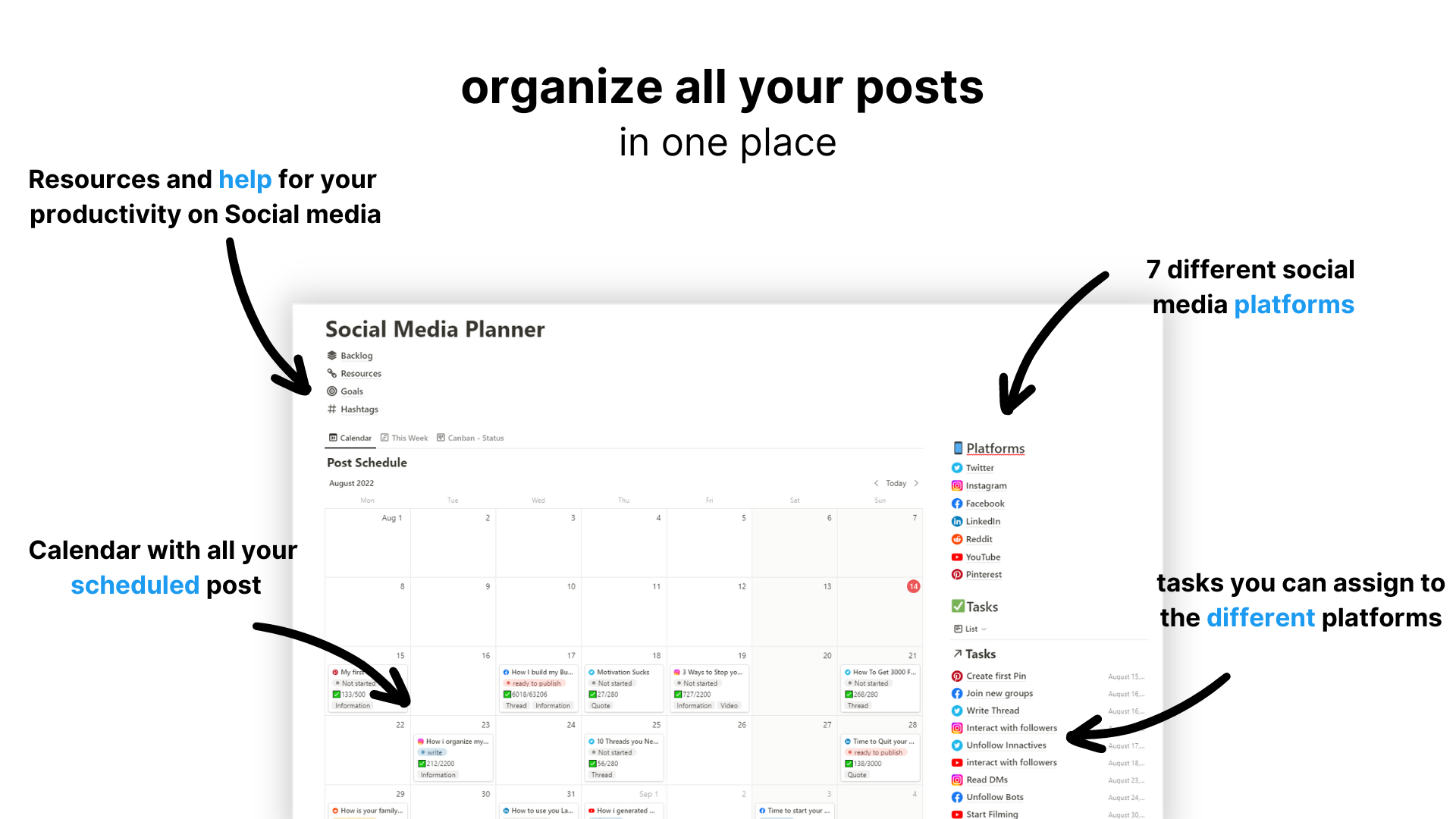 Notion Content Planner media 2