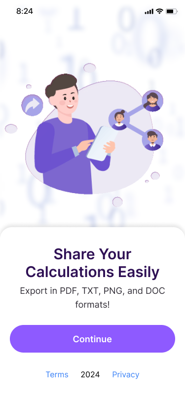 Média Calcxpert - Calculateur de bande intelligente pour l'historique des mathématiques claires et modifiables 3