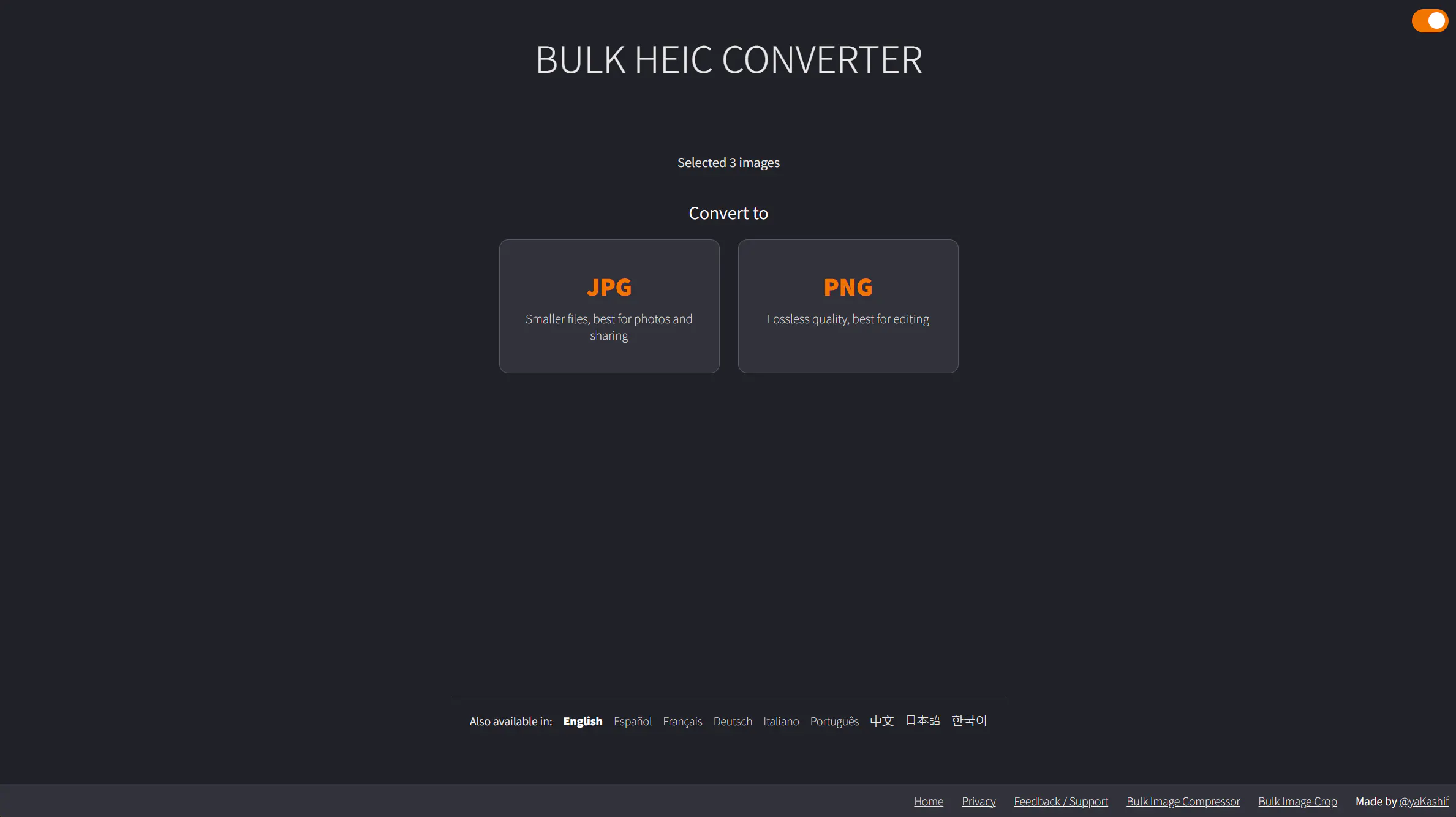 Bulk HEIC Converter gallery image