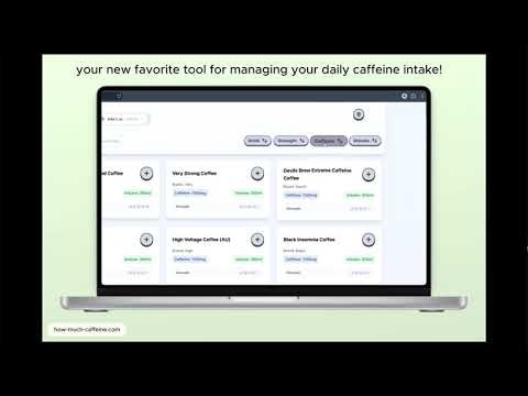Online caffeine consumption tracker gallery image