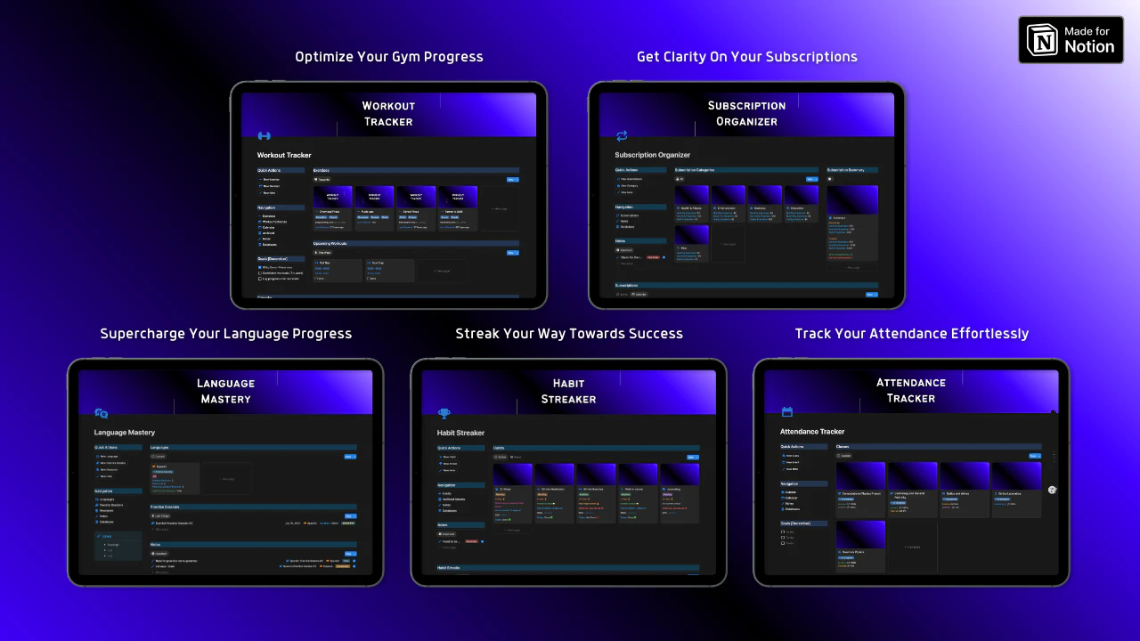 Starter Bundle for Notion screenshot 1