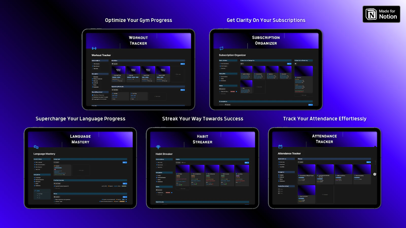 Starter Bundle for Notion screenshot 1