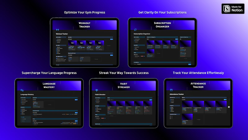 Starter Bundle for Notion screenshot 1