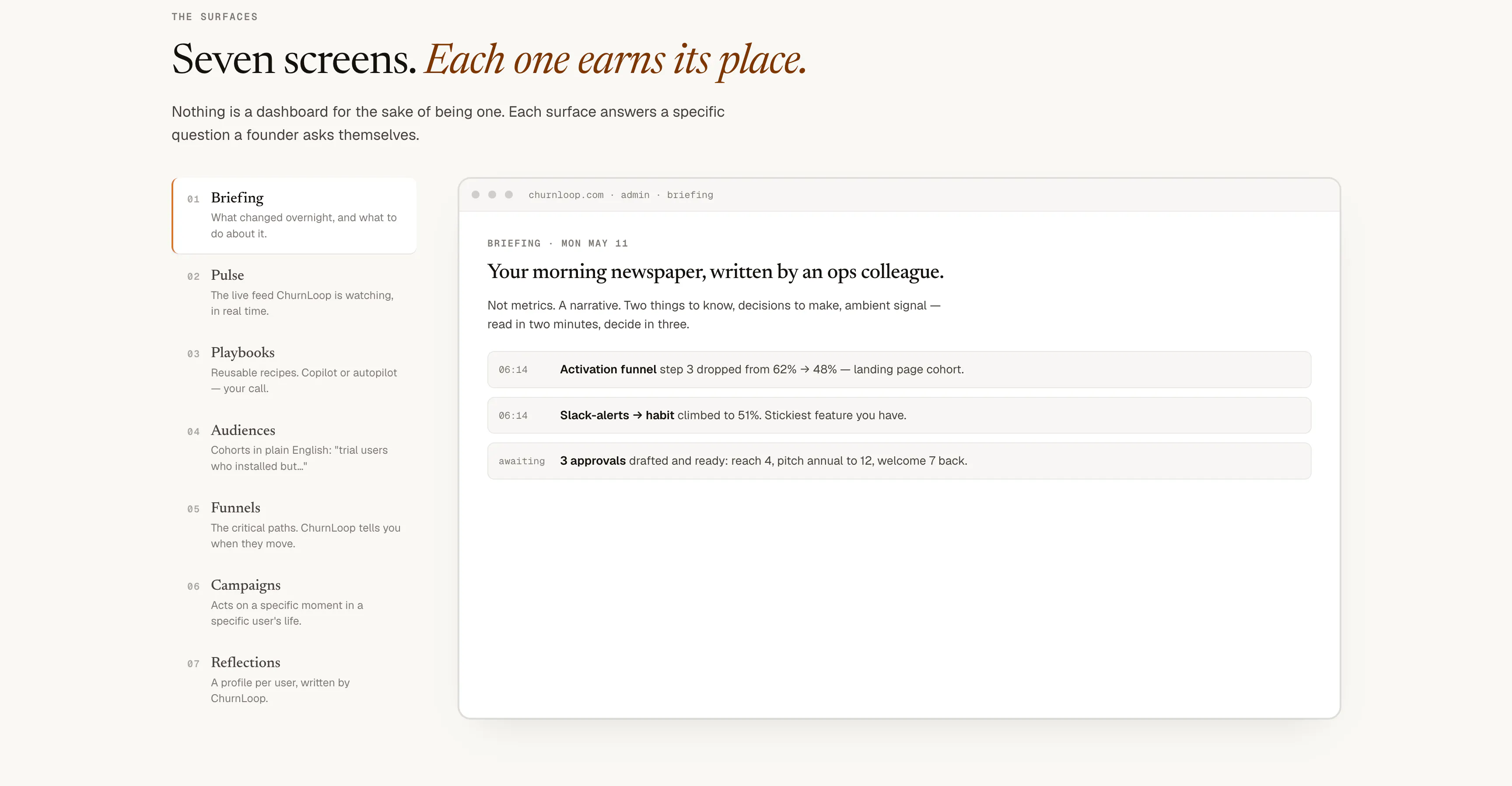 ChurnLoop screenshot