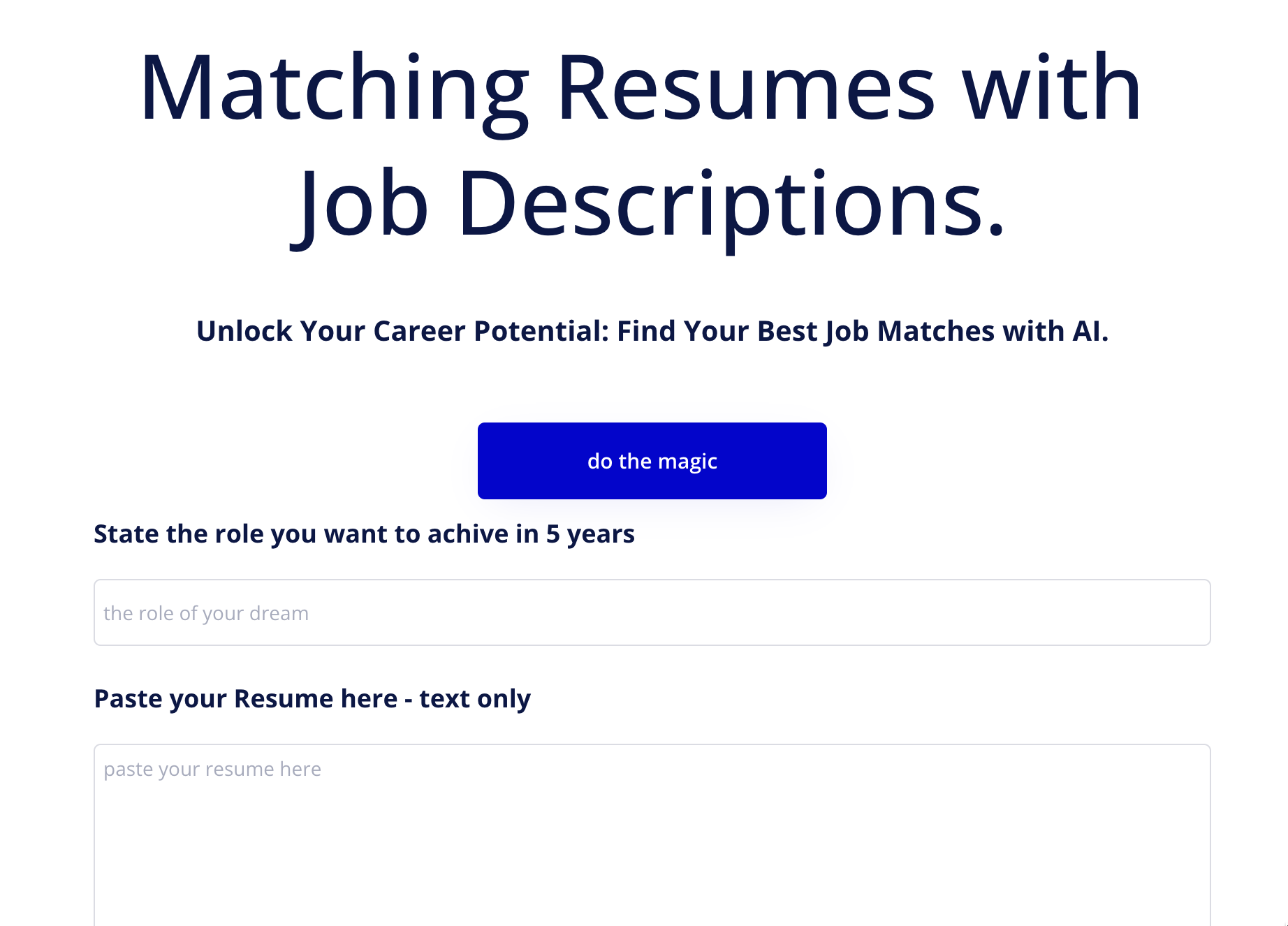 MatchThatRoleAI.com media 1