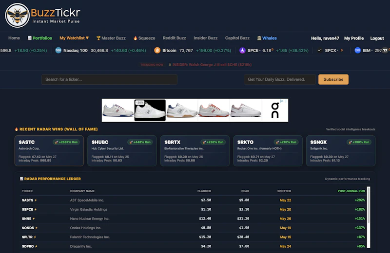 BuzzTickr screenshot 1