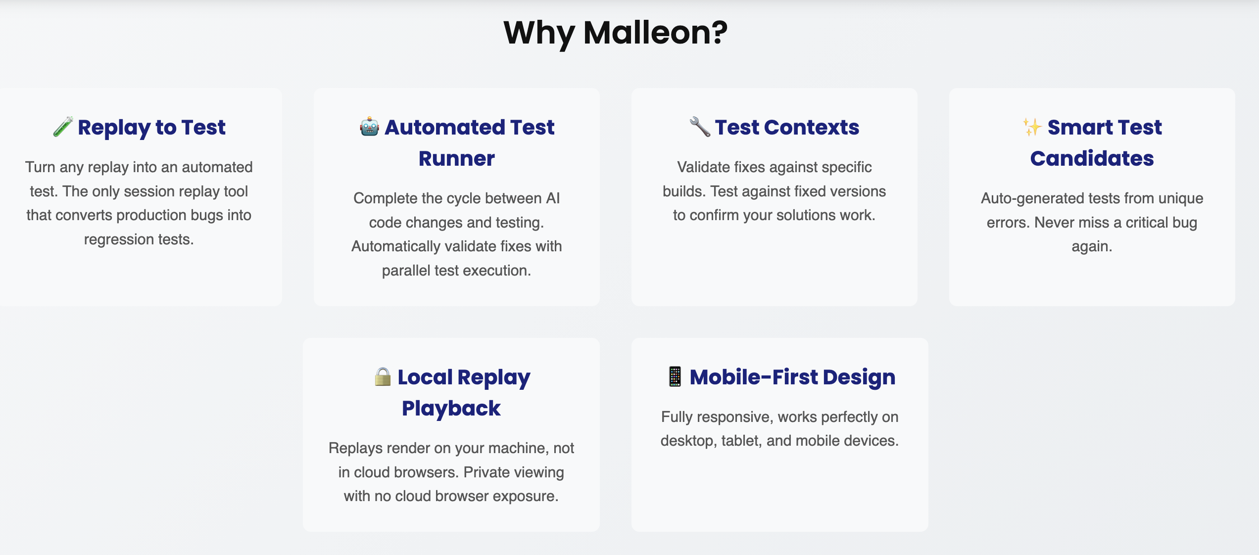 Malleon - Screenshot 2 showing product features and functionality