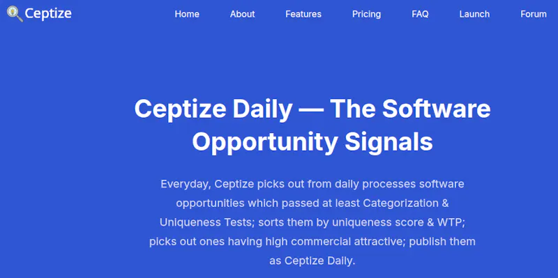 Ceptize Daily — SW Opportunity Signals screenshot 1